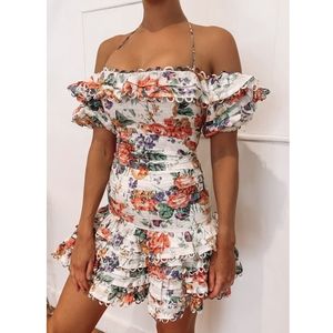 NWT Zimmermann allia pintuck short dress